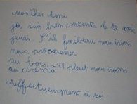 exemple de dysgraphie